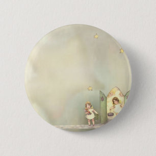 Angel 2 Inch Round Button