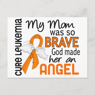 Angel 2 Mom Leukaemia Postcard