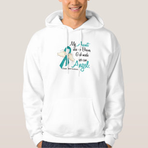 Angel 2 Ovarian Cancer Aunt Hoodie