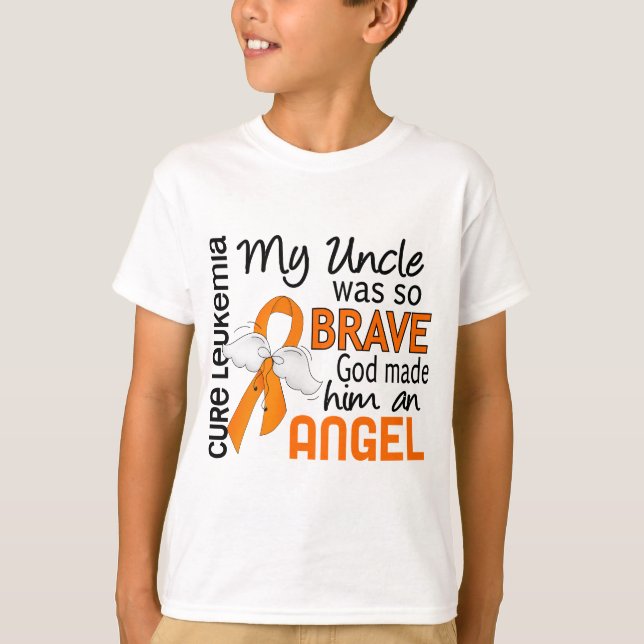 Angel 2 Uncle Leukaemia T-Shirt (Front)