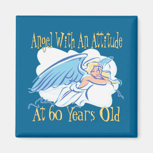 Angel 60th Birthday Magnet