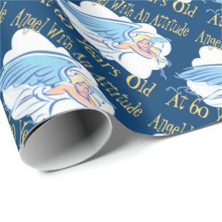 Angel 60th Birthday Wrapping Paper