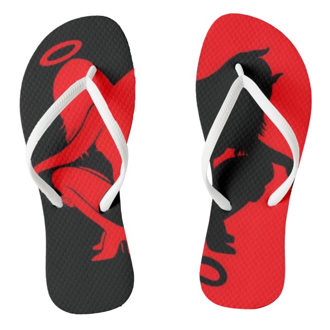 Angel a d devil flip flops (Footbed)