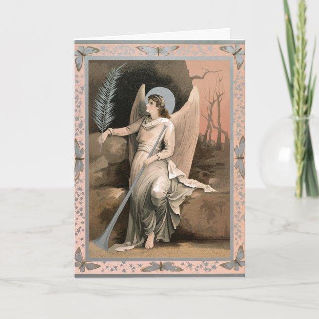 Angel À La Carte De Vacances Tomb (Devant)