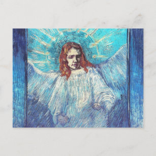 Angel after Rembrandt Van Gogh Fine Art Postcard