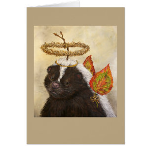 Angel Agatha the skunk card