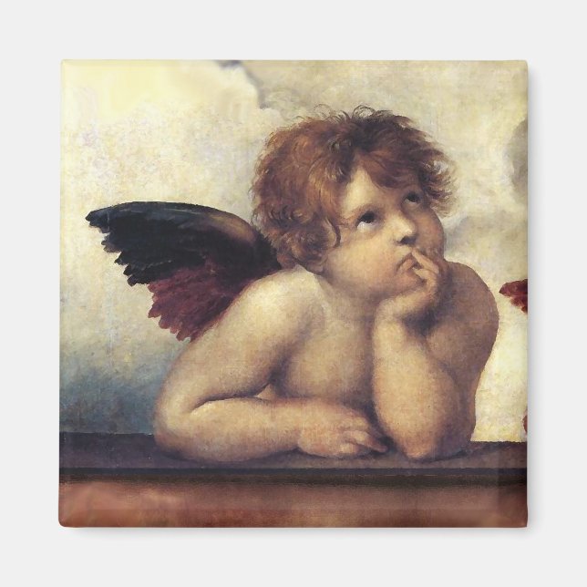ANGEL / Aile Cherub Raffaello Sanzio Magnet (Devant)