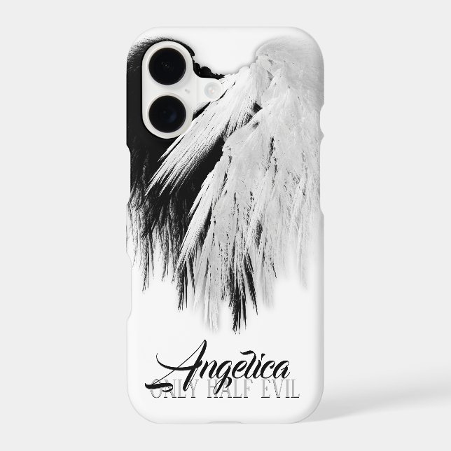 ANGEL AILES COEUR Noir+Blanc Seulement mi-mal Funn (Verso)