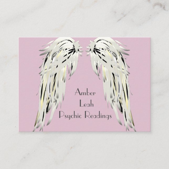Angel ailes Spirituel Lightworker Carte de visite (Devant)