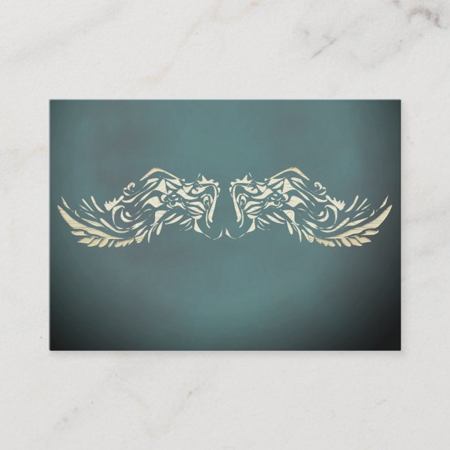 Angel ailes Spirituel Lightworker Carte de visite (Devant)