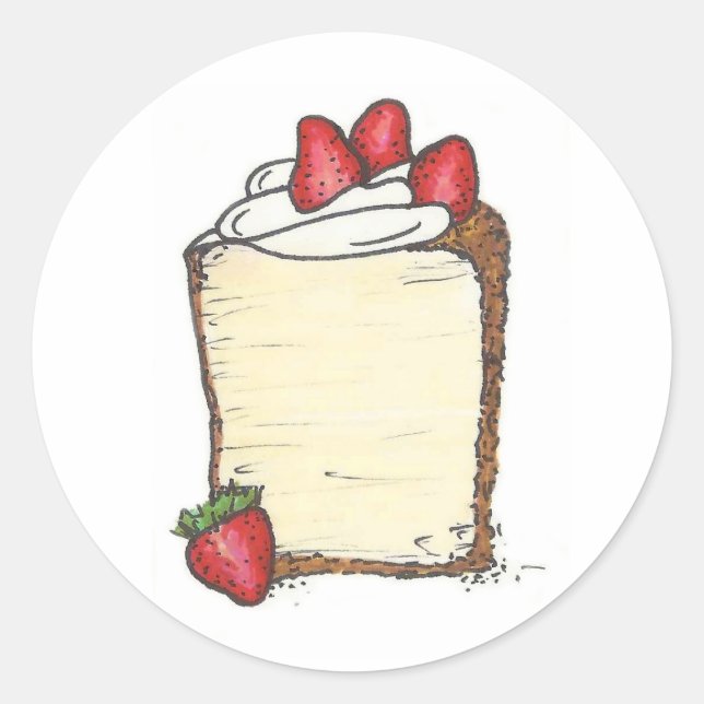 Angel Aliments Angelfood Gâteau Slice Sticker frai (Devant)