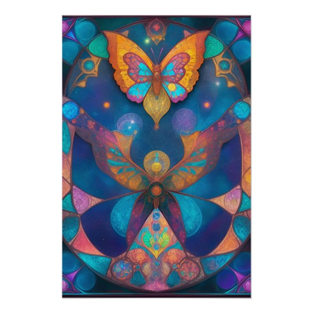 Angel and Butterfly Cosmic poster (Front)
