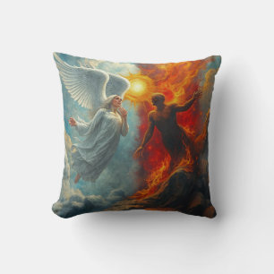 ANGEL AND DEVIL THROW PILLOW