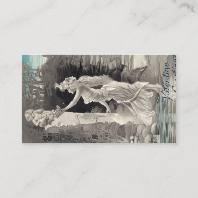 Angel and Goddess Valentine  Business Card (Front)
