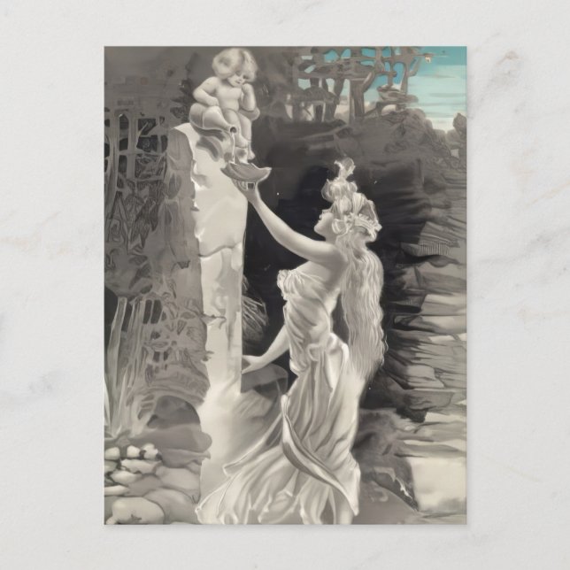 Angel and Goddess Valentine  Postcard (Front)
