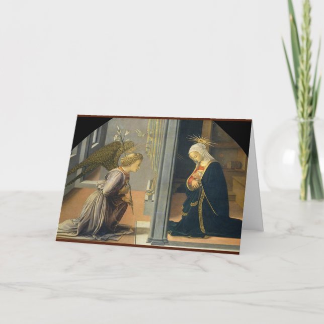 Angel and Mary Christmas card (Front)