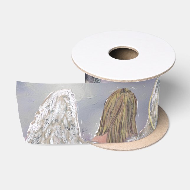 Angel and Mauve Fairy Satin Ribbon (Spool)