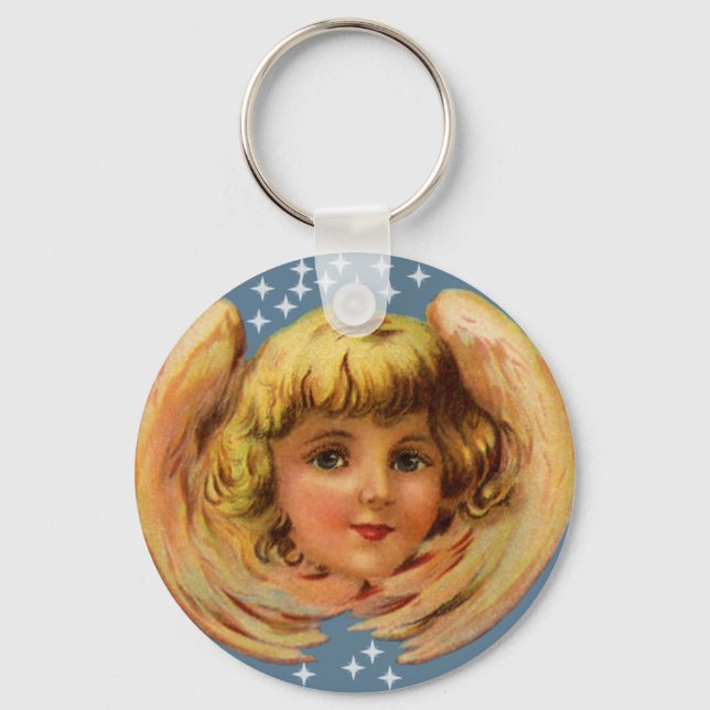 Angel And Stars Keychain (Front)
