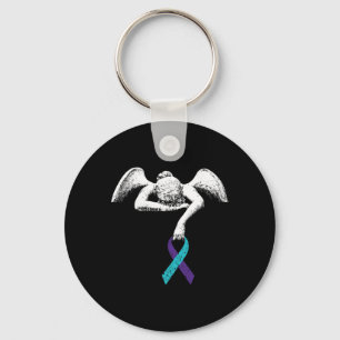 Angel And Suicide Awareness Suicide Prevention Clo Keychain