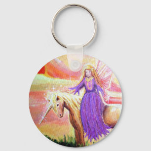 Angel and Unicorn Keychain