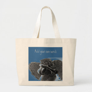 Angel Angels Silhouettes Customize Large Tote Bag
