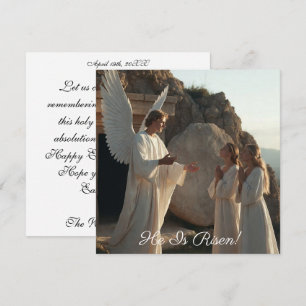  Angel Announcing Resurrection Image  Greetings Card