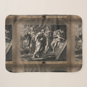 Angel Announcing The Resurrection by Jean Roullet Sherpa Blanket