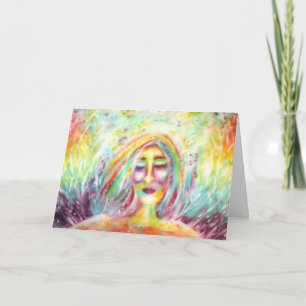 Angel Art Christmas Card