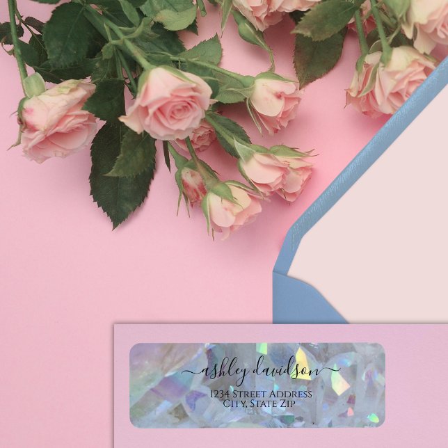 Angel Aura Quartz Crystal Return Address label (Creator Uploaded)