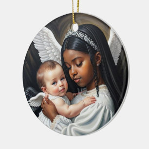 Angel Baby Ceramic Ornament