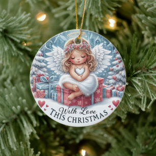 Angel baby Christmas Ornament, Holiday ornament