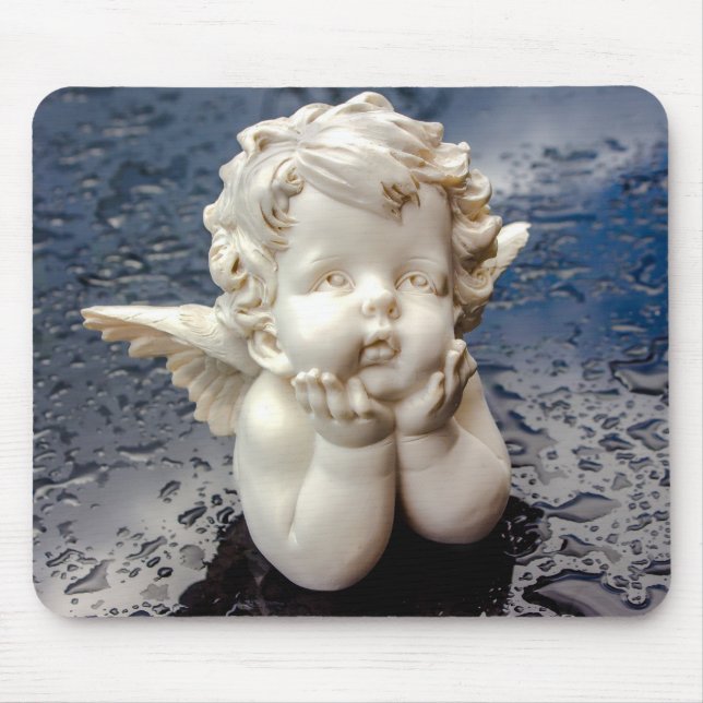 Angel Baby Wing Cupid Putto Amor Love Mouse Pad (Front)
