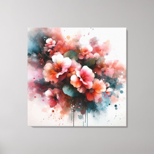 angel begonia canvas print (Front)