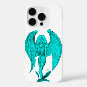 Angel , Black and Green design iPhone 16 Pro Case