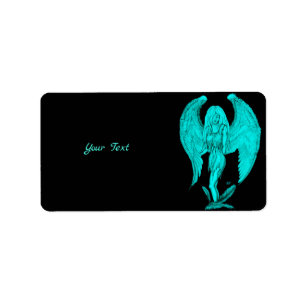 Angel , Black and Green design Label
