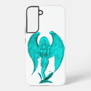 Angel , Black and Green design Samsung Galaxy Case