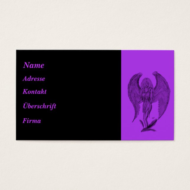 Angel black and purple design (Front)