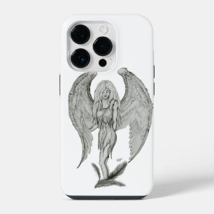 Angel - Black and White Design iPhone 14 Pro Case