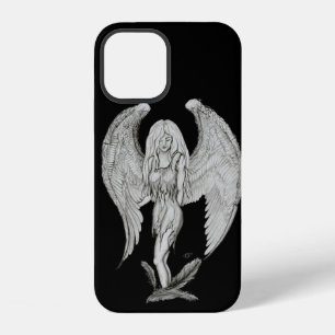 Angel - Black and White Design iPhone 12 Case
