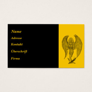 Angel black and yellow design