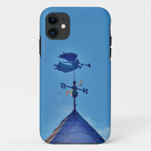 Angel BLOWING HORN WEATHER VANE iPhone 11 Case