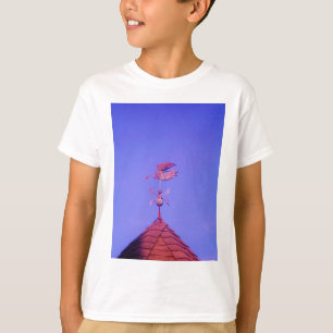 Angel BLOWING HORN WEATHER VANE T-Shirt