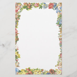 Angel Border Stationery