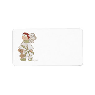 Angel Boy and Bunny Address Labels