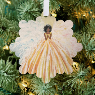 Angel Bright Paper Ornament  Card