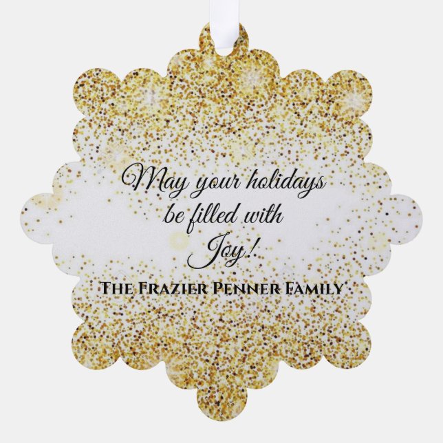 Angel Bright Paper Ornament (FRAZIER PENNER) Card (Back)