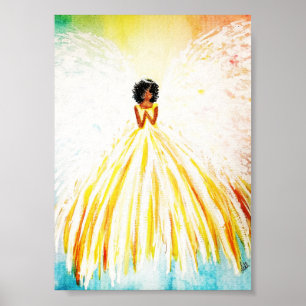 Angel Bright Premium Canvas Poster (5x7)