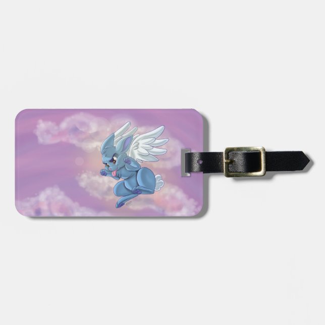 Angel Bunny Luggage Tag (Front Horizontal)
