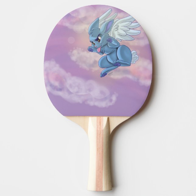 Angel Bunny Ping Pong Paddle (Front)