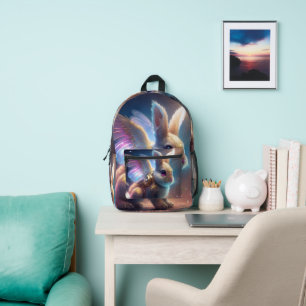 Angel Bunny Printed Backpack